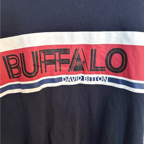 Buffalo David Bitton blue and Red Short Sleeve Tee men’s large - Picture 3 of 7